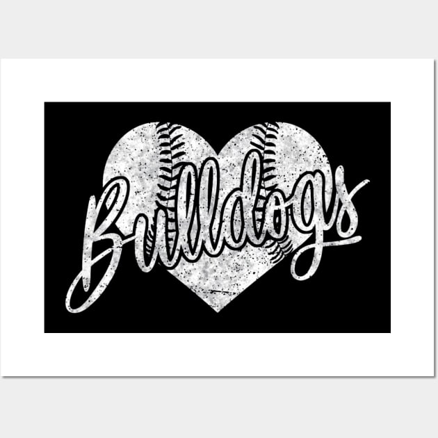 Bulldogs Baseball Softball High School Team Mascot Mom Wall Art by Vigo